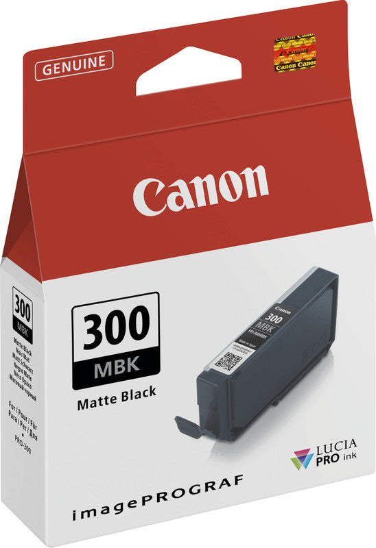 Canon Tintenpatrone PFI-300 MBK, schwarz, 14,4 ml – für PFI-300