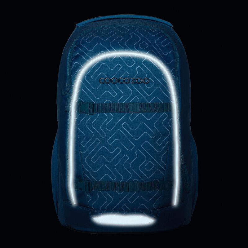 Coocazoo Rucksack Every – Blue Maze – B 30,0 × H 46,0 × T 22,5 cm – aus recyceltem rPET