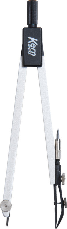 KERN Wandtafel-Zirkel – Schenkellänge 14,5 cm, Messing, Silber
