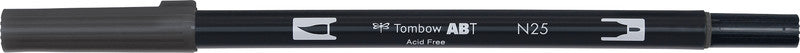 Tombow Brush Pen – schwarz, Kunststoff, 1er-Pack, Pinselspitze, wasservermalbar, für Linkshänder geeignet