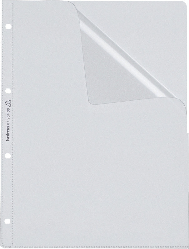 Kolma Sichtmappe A4 – transparent, Kunststoff, glänzend, 140 µm, 10er-Pack
