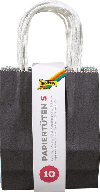Folia Tragetasche – Papier – 120 × 150 × 55 mm – 10 Stk., sortiert