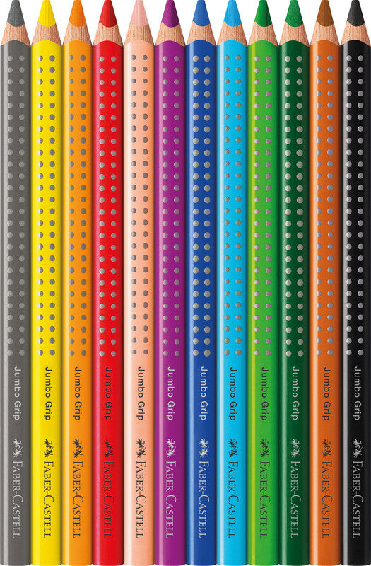Faber-Castell Aquarellfarbstifte – 12 Farben, im Kartonetui, Ø 3 mm, dreikantig, FSC