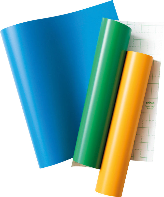 Cricut Matte Vinylfolie – Gelb, Blau und Grün – 24,1 × 30,5 cm – für CRICUT JOY Xtra Schneideplotter