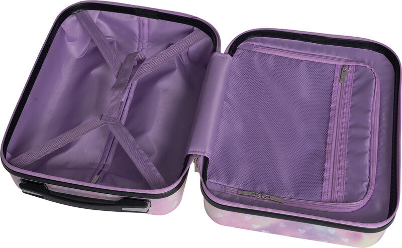 Beckmann Kindertrolley Handgepäck – 4 Doppelrollen, Unicorn Princess Purple, 30,5 × 46,5 × 22 cm