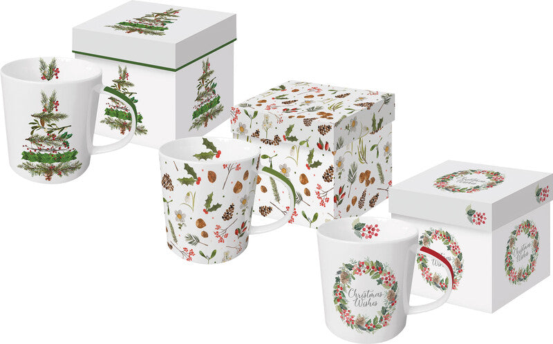 Ppd X-Mas Classics Trend Tasse – 0,35 l, Porzellan, Mehrfarbig, Spülmaschinenfest