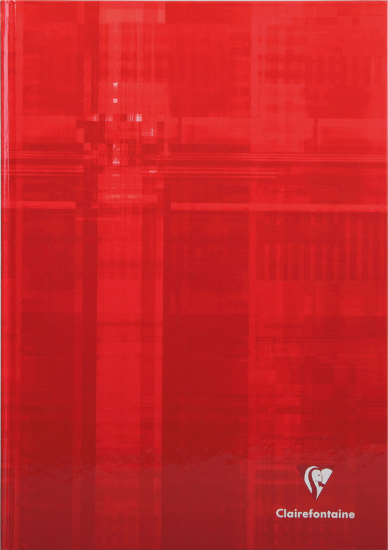 Clairefontaine Notizbuch A4, kariert 5 mm, Buchbindung, Karton, 192 Seiten, 90 g/m² – farbig sortiert