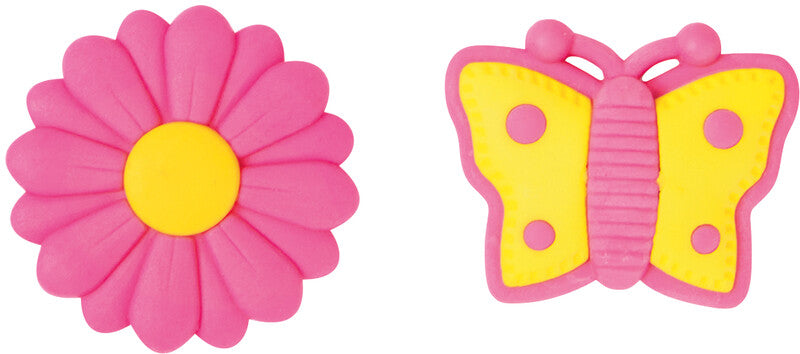 Trendhaus Radierer Good Feelings – für Bleistifte – 36 × 29 mm – Kunststoff – Pink, Lila – 2er-Pack