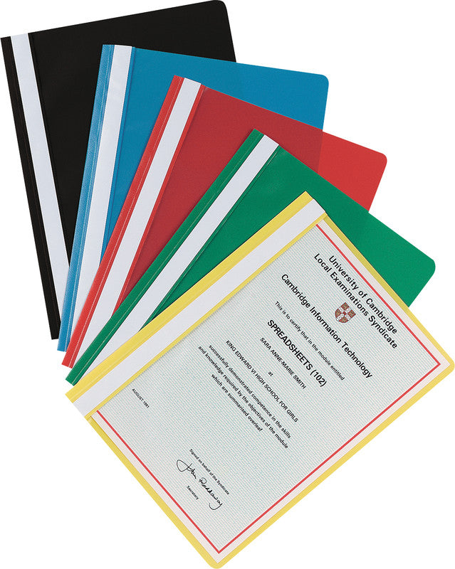 Q-CONNECT Schnellhefter – A4, PP, gelb, Beschriftungsfeld, 1 Stk.