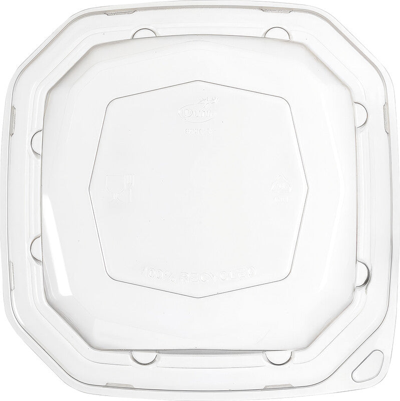 Duni Deckel für 400 ml Box, rPET, transparent – 160 × 160 × 39 mm – 50 Stk.