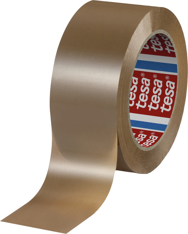 tesa Verpackungsband – 50 mm × 132 m, braun, recycelt