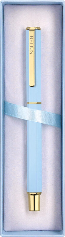 Belius Kugelschreiber – Hellblau, Aluminium