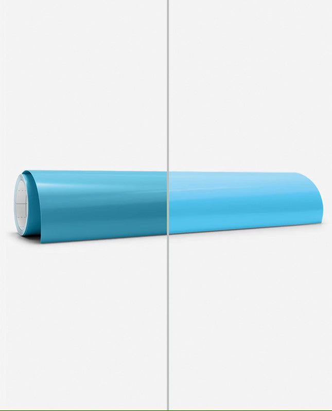Cricut Aufbügelfolie glänzend – türkis/hellblau – 30 × 60 cm – für Cricut Schneideplotter