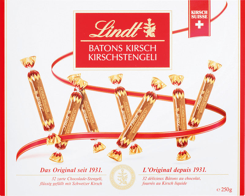Lindt Schokoladenriegel – Kirsche, Milch, 250 g