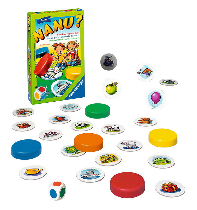 Ravensburger Memory Nanu? – 2–4 Spieler, ab 4 Jahren, mehrsprachig, 120 × 40 × 180 mm, Karton