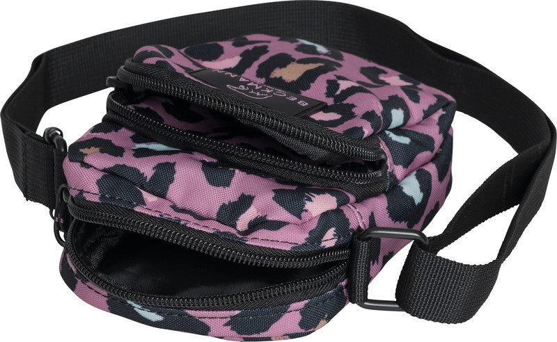 Beckmann Umhängetasche – Motiv Dark Safari, 11 × 17 × 5 cm, Polyester (PES)