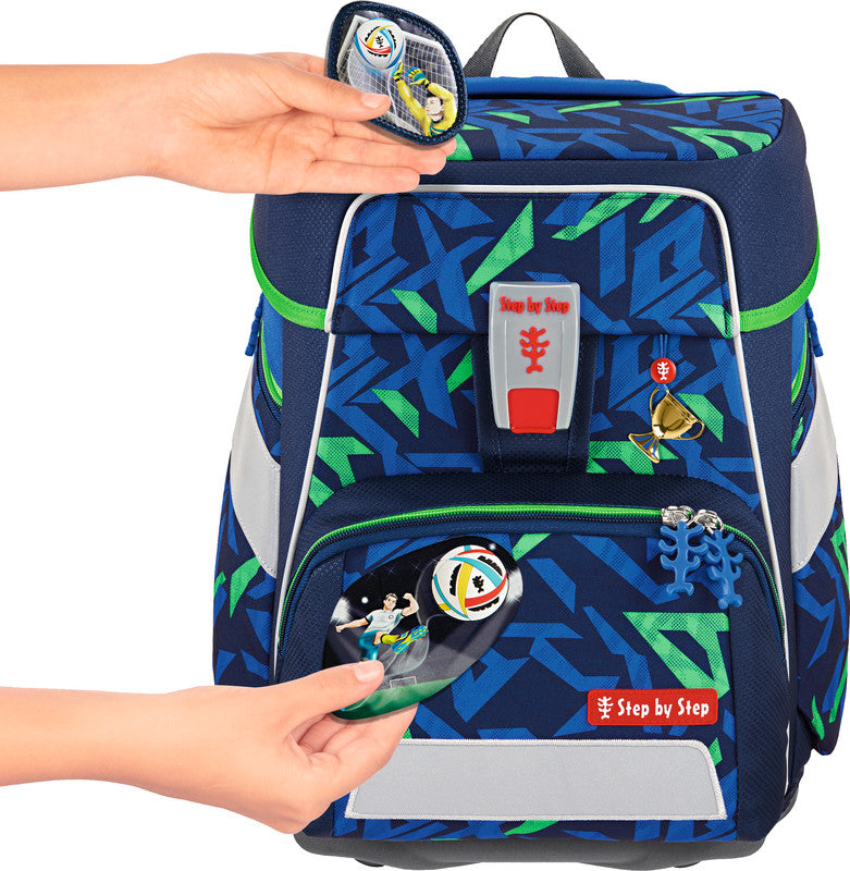 Step by Step Schulrucksack-Set Space – 5-teilig – Soccer Ben – Recycelte Materialien