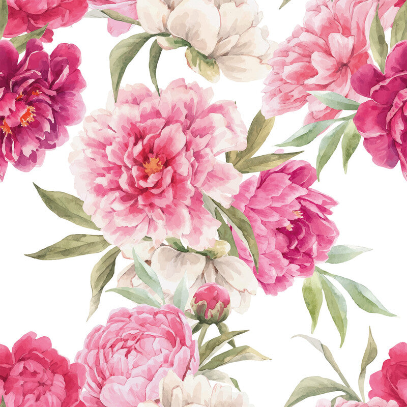 Fasana Servietten Pink Flowers – 24 × 24 cm – 3-lagig, Tissue – 20 Stk., FSC