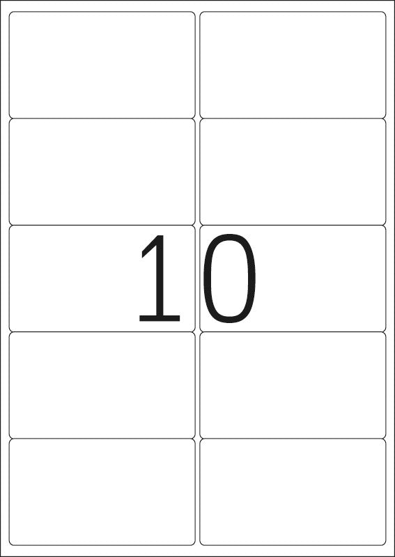 HERMA Drucketiketten, 99 mm × 57 mm, weiss, Papier, ablösbar, 1'000 Etiketten