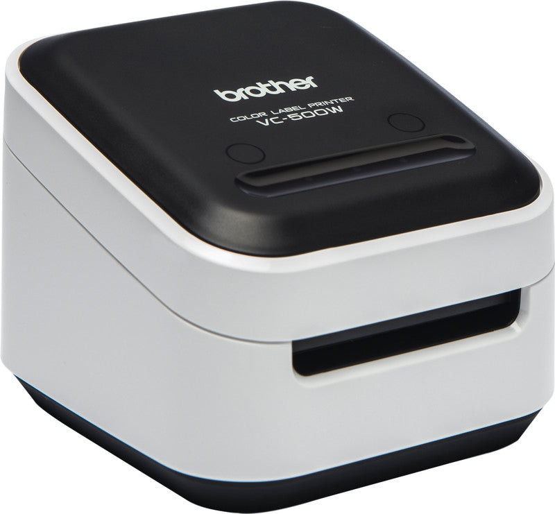Brother VC-500W – Farbetikettendrucker, ZINK, bis 50 mm, 313 dpi, USB, WLAN, Spiegeldruck