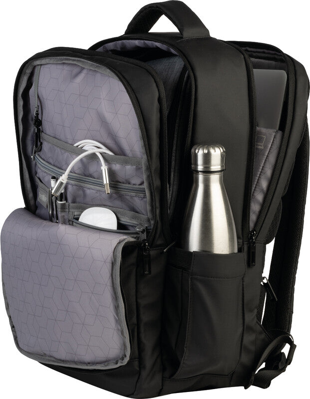 Bestway Business Pro Notebook-Rucksack – 23 l, wasserabweisend, Aufsteckfunktion, Kunststoff, schwarz