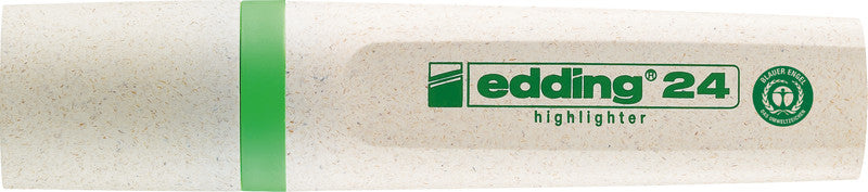 Edding EcoLine Textmarker Grün – Keilspitze, 2–5 mm, nachfüllbar, Blauer Engel