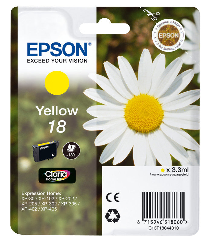 Epson Tintenpatrone Gelb, 180 Seiten