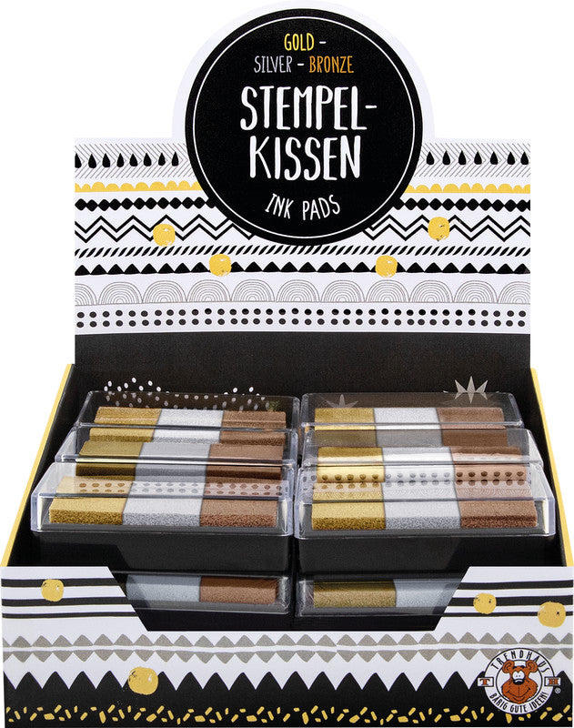 Trendhaus Stempelkissen – sortiert, 58 × 28 mm