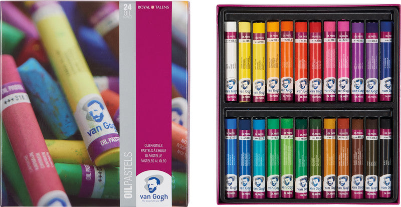 Van Gogh – Ölpastelle – Set – 24 Farben, für dunkles Papier