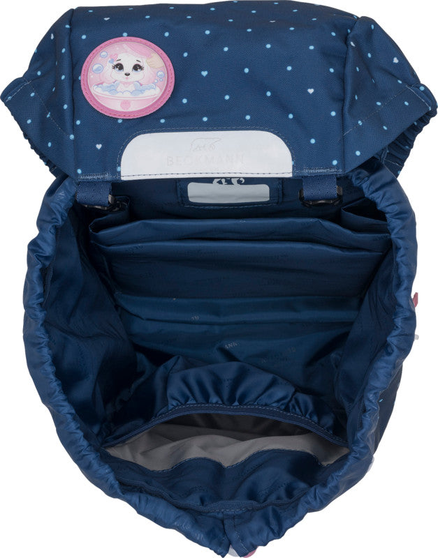 Beckmann Schulrucksack Classic – Pet Friends Blue – 22 l – B 24,0 × H 37,0 × T 25,0 cm – recyclingfähig
