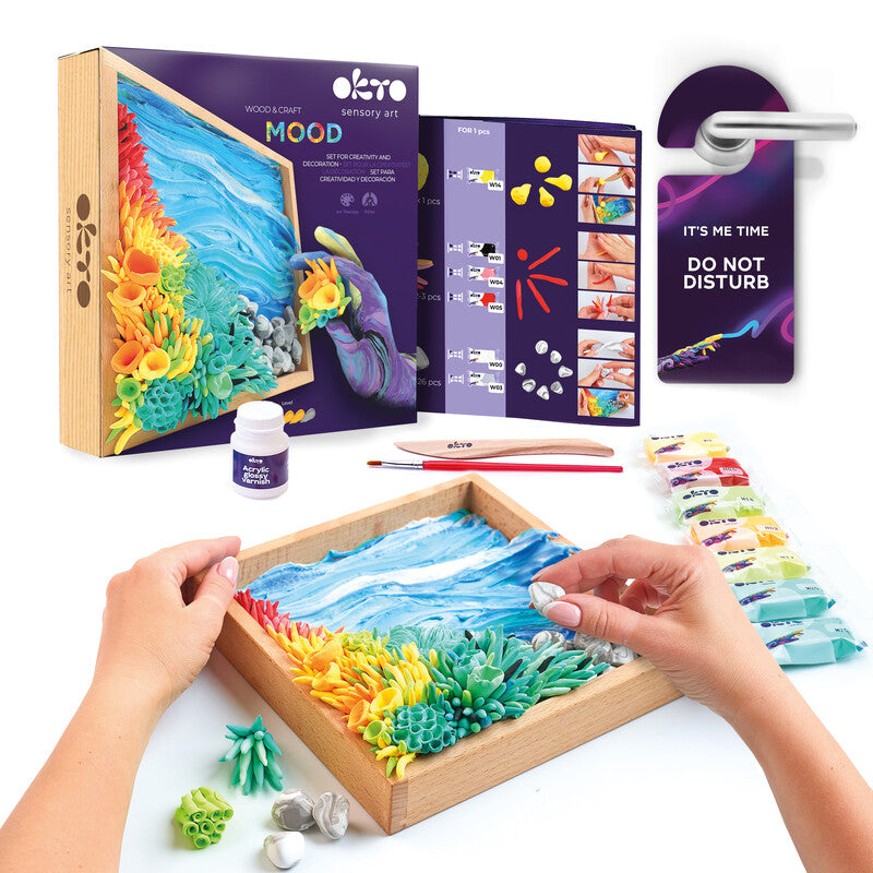 Okto Sensory Art – Modelliermasse-Set – ab 14 Jahren – 36 Modelliermassen – 210 × 210 mm