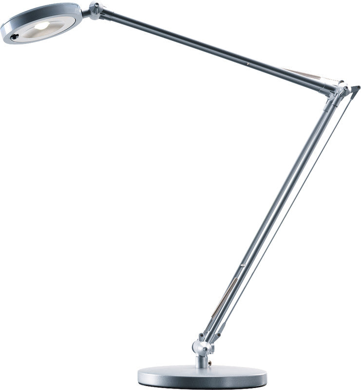 Hansa Tischleuchte – 5000 K neutralweiss, drehbar, neigbar, 350 lm, silber