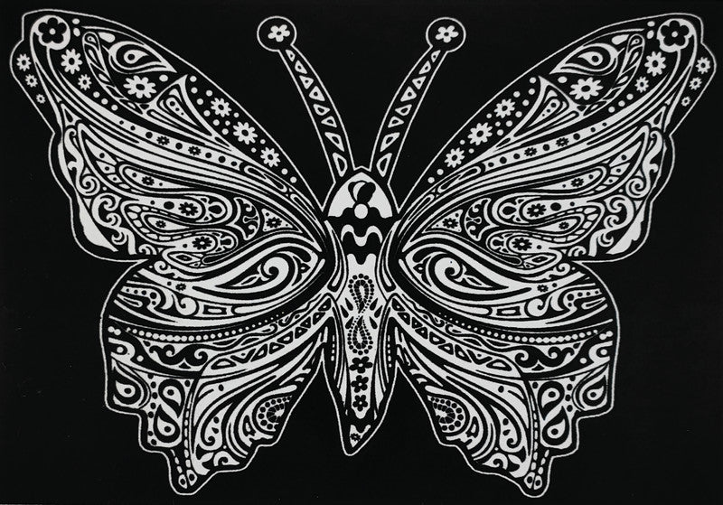 Tataruga Samtbild Malkarton, Karton, 29,7 × 21 cm, schwarz
