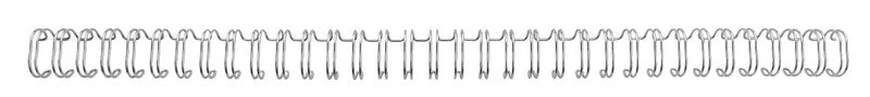 GBC Drahtbinderücken – Ø 11 mm, silber – 100 Stk.