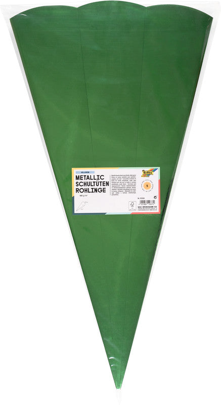 Folia Schultüten-Rohlinge – 5 Stück – mehrfarbig – Ø 200 × 680 mm