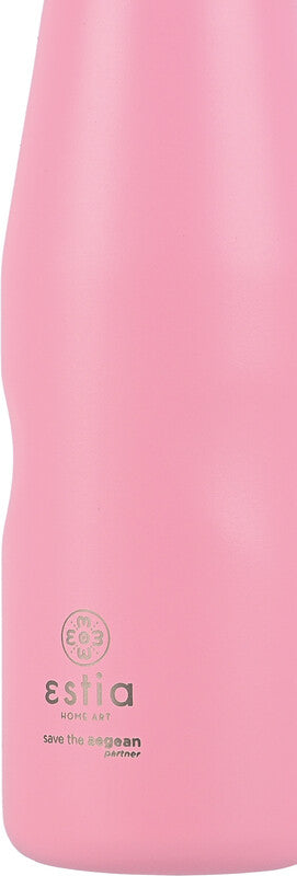 Estia Trinkflasche – 5 dl – Edelstahl, isoliert, Schraubverschluss – Blossom Rose