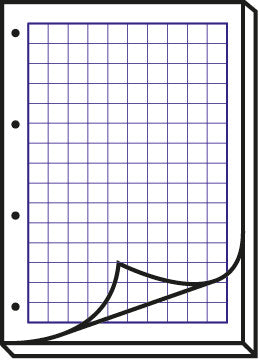 Elco Ringbuchblock, kariert, Leimbindung, 80 Blatt, 4-fach gelocht, 100 g/m² – weiss, für ELCO Notes-App