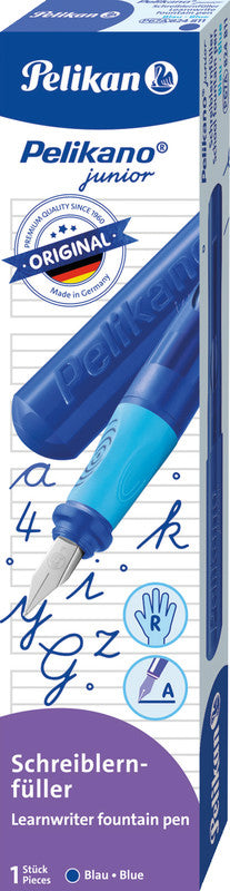 Pelikano junior – Federspitze A – für Rechtshänder – blau – Patronen