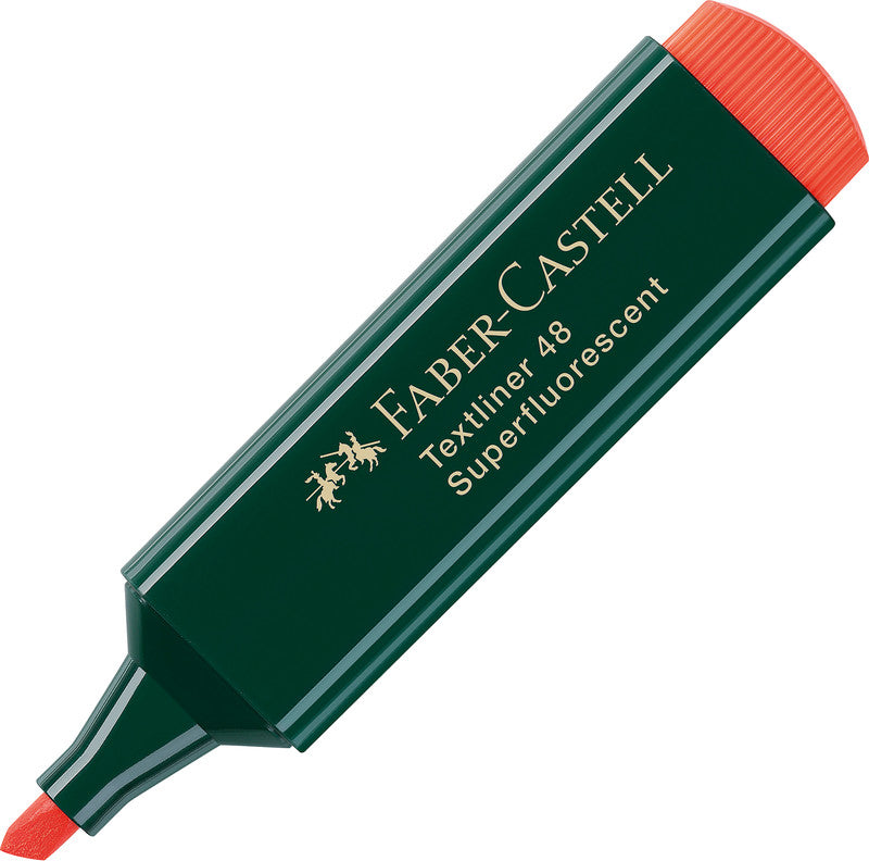 Faber-Castell Textmarker Orange – Keilspitze, 1–5 mm, nachfüllbar