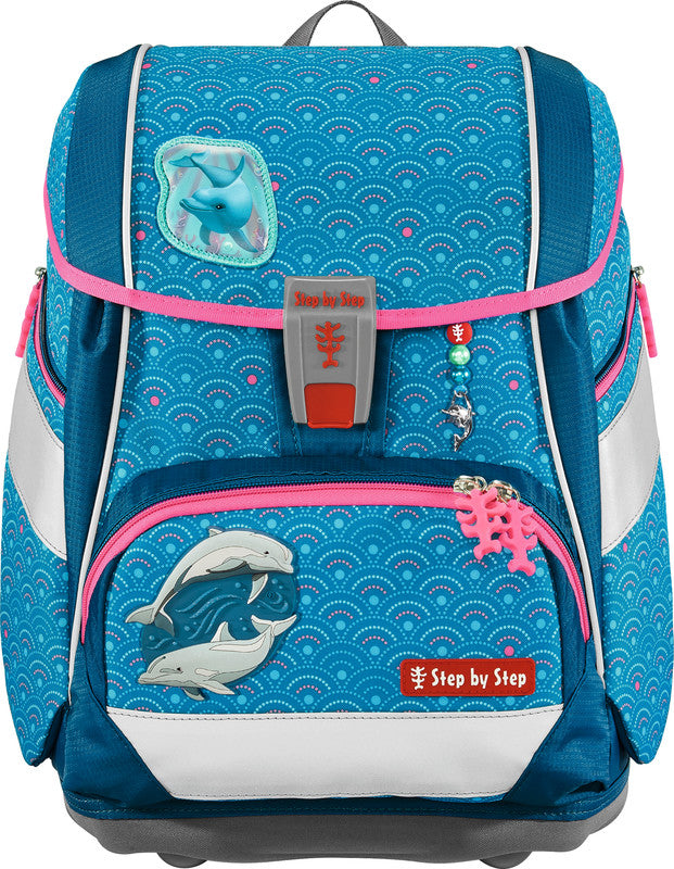 Step by Step Schulrucksack-Set 2in1 Plus – 6-teilig – Dolphin Pippa – recycelter Bestandteil