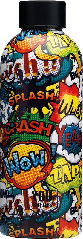 Youbottles Trinkflasche Dual – 5 dl – Edelstahl, isoliert, Schraubverschluss – Street Art Comics