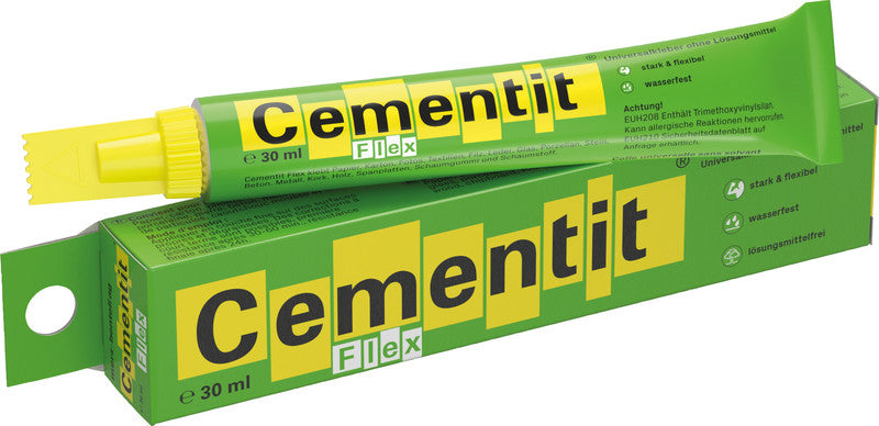 Cementit Flex Alleskleber – permanent, transparent, lösemittelfrei, wasserfest, 30 ml