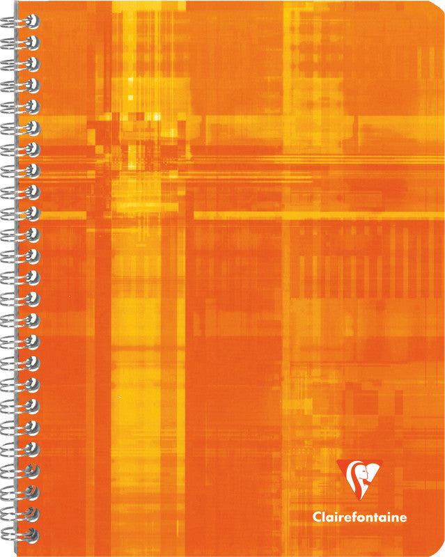 Clairefontaine Spiralblock, 170 × 220 mm, liniert, Spiralbindung, Karton, 50 Blatt – farbig sortiert