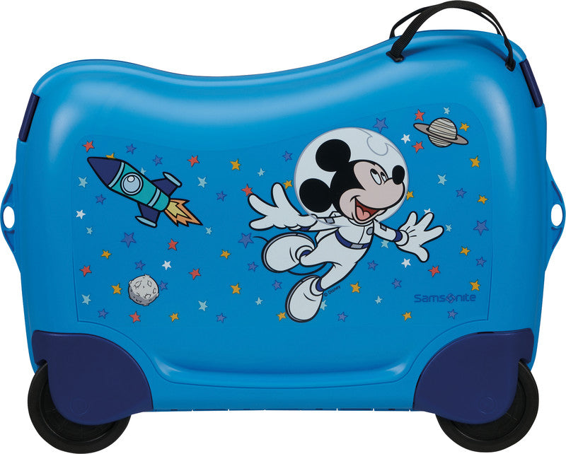 Samsonite Ride-on-Kindertrolley Dream2Go Rider Handgepäck – 30 l, 4 Rollen, Mickey Stars, 52 × 38 × 21 cm