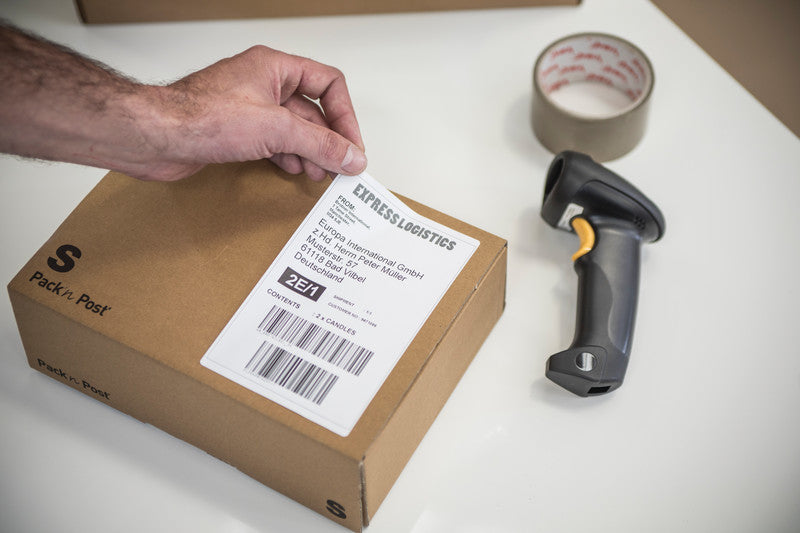 Brother QL-1100c – Etikettendrucker, Thermodirekt, für DK-Rollen bis 101,6 mm, Auto-Cutter, USB, 300 dpi