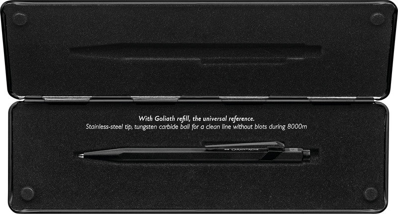 Caran d-Ache Caran d'Ache Kugelschreiber – schwarz, seidenmatt, Aluminium