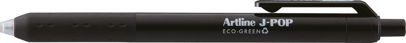 Artline J-Pop Eco-Green – Tintenroller-Set, Druckmechanik, 0,7 mm, farbig sortiert, 4er Etui