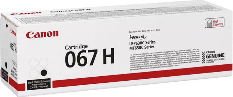 Canon Toner 067H – Schwarz, 3130 Seiten – für Farb-Laserdrucker/Multifunktionsgeräte