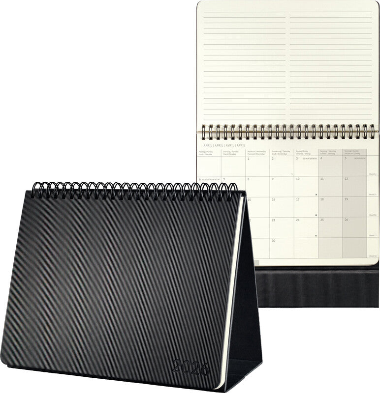 Sigel Conceptum Wochenplaner – 1 Monat/2 Seiten, Spiralbindung, 22 × 21,3 cm, mit Ständer, Jan–Dez 2026, PEFC