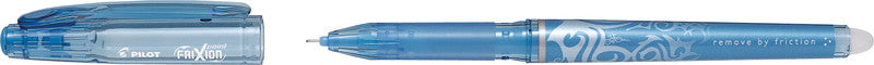 Pilot FriXion Point – radierbarer Tintenroller mit Kappe, 0,5 mm, hellblau, für Linkshänder
